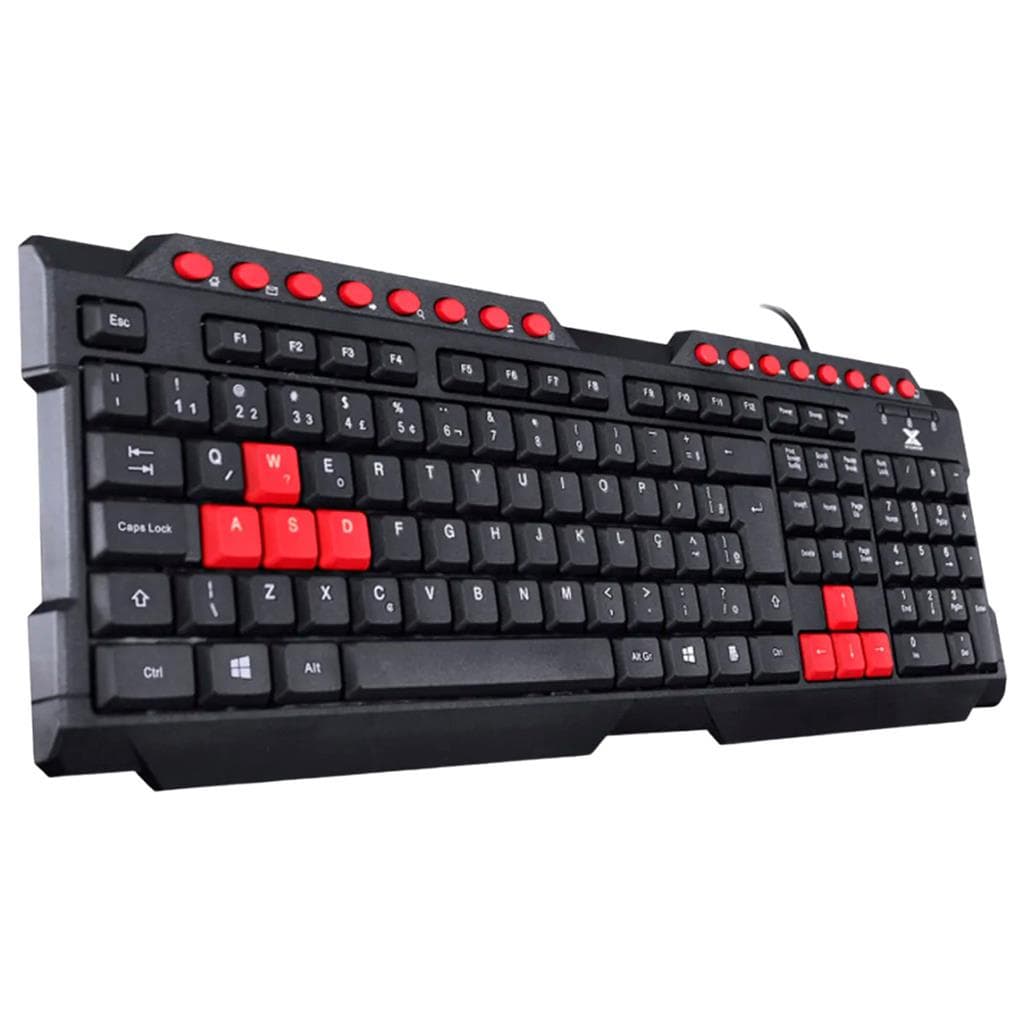 Teclado Gamer Barato Teclas Cores Destacadas Vermelho Azul Verde Funcoes Multimidia