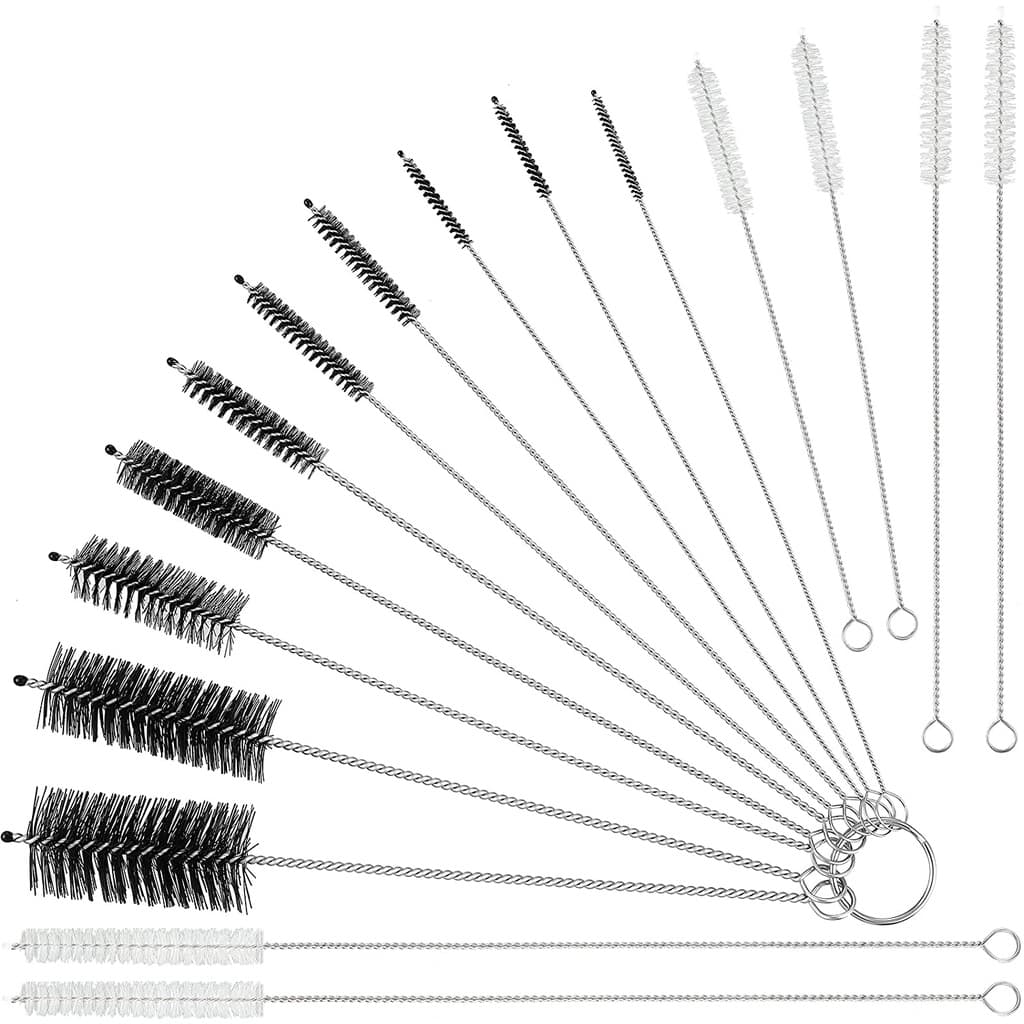 2/5/10Pcs Escova De Limpeza Multifuncional De Aço Inoxidável Escova Para Canudos De Garrafas