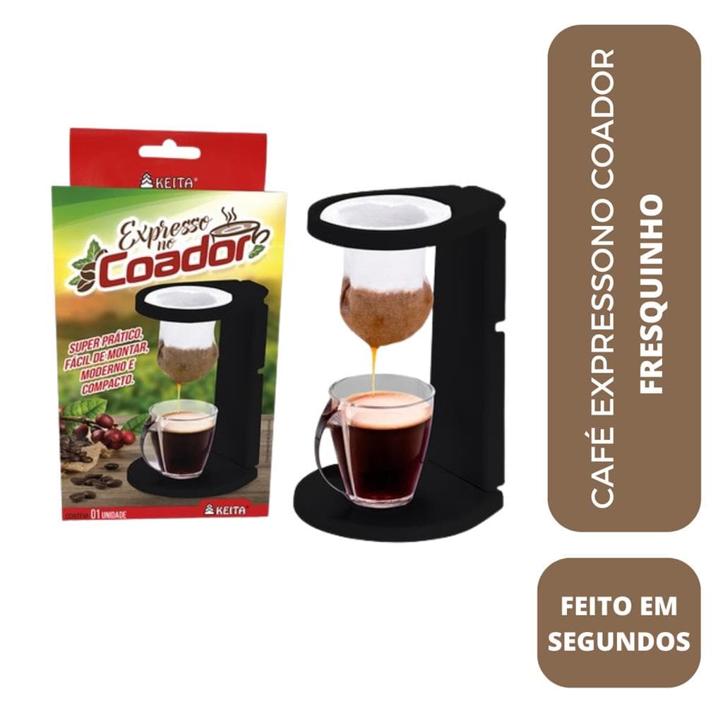Coador de Cafe Expresso Individual Super Pratico e Moderno