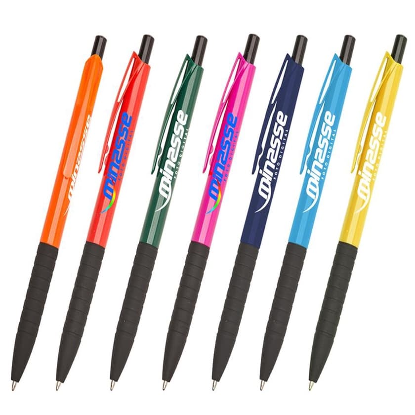 100 Canetas Mod 401 Personalizadas - Impressao colorida