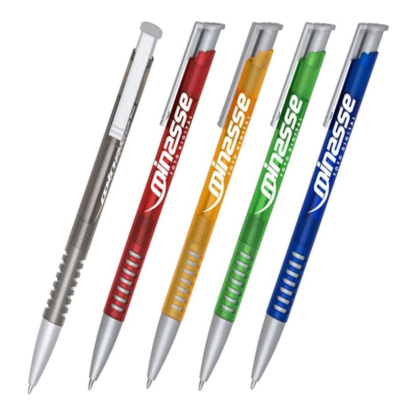 100 Canetas Mod. 3017 Personalizadas - Impressao colorida