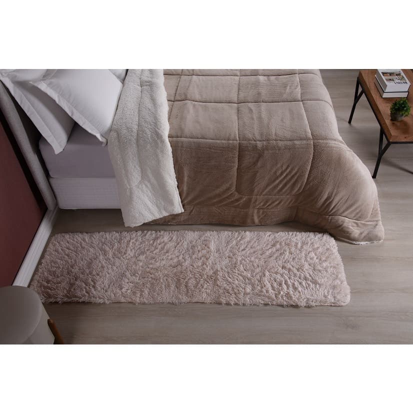 Tapete Pequeno Para Beira de Cama Corredor 1m x 55cm Felpudo