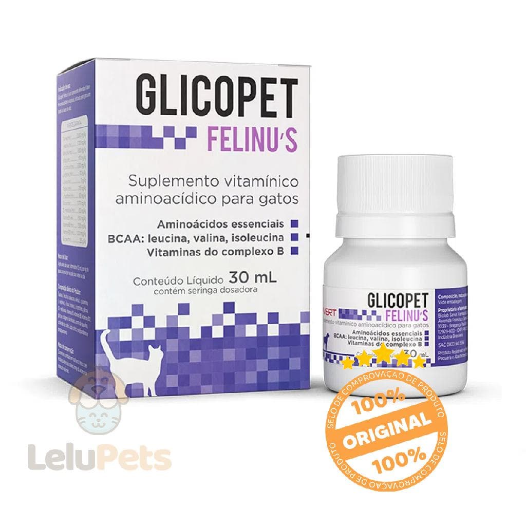 Glicopet Felinu's 30ml Suplemento Vitamínico Para Gato Avert