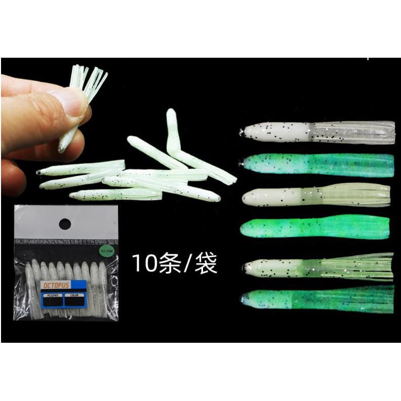 Saias De Lula Luminosas Em Forma De Agulha , Gabaritos Para Ganchos Auxiliares De Jigging