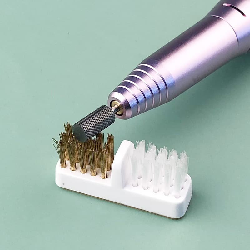 Cabeça De Moagem Manicure Escova De Cobre Ferramenta De Limpeza De Gap Plana Encriptação Com Todos Os Esfregar