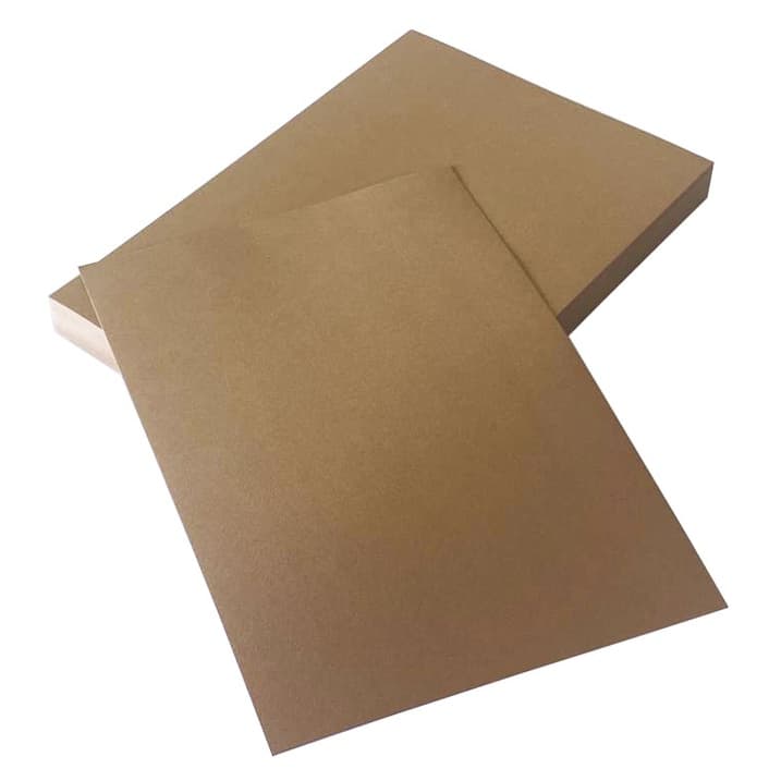 Papel Kraft 180g A-4 25/50/100 Folhas Kraft  Fcard Brown