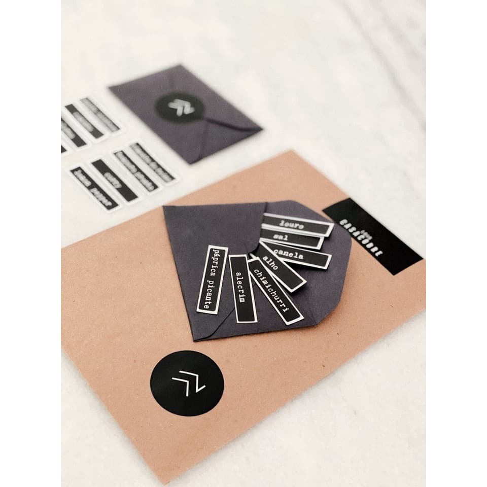 Kit 15 Rótulos Padronizado - Mantimentos
