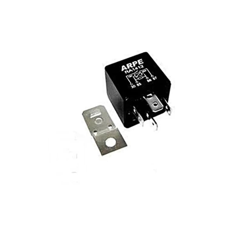 Relé Auxiliar 4 Terminais 12v 40a uso geral Universal Buzina Farol Milha lâmpada 100w som automotivo