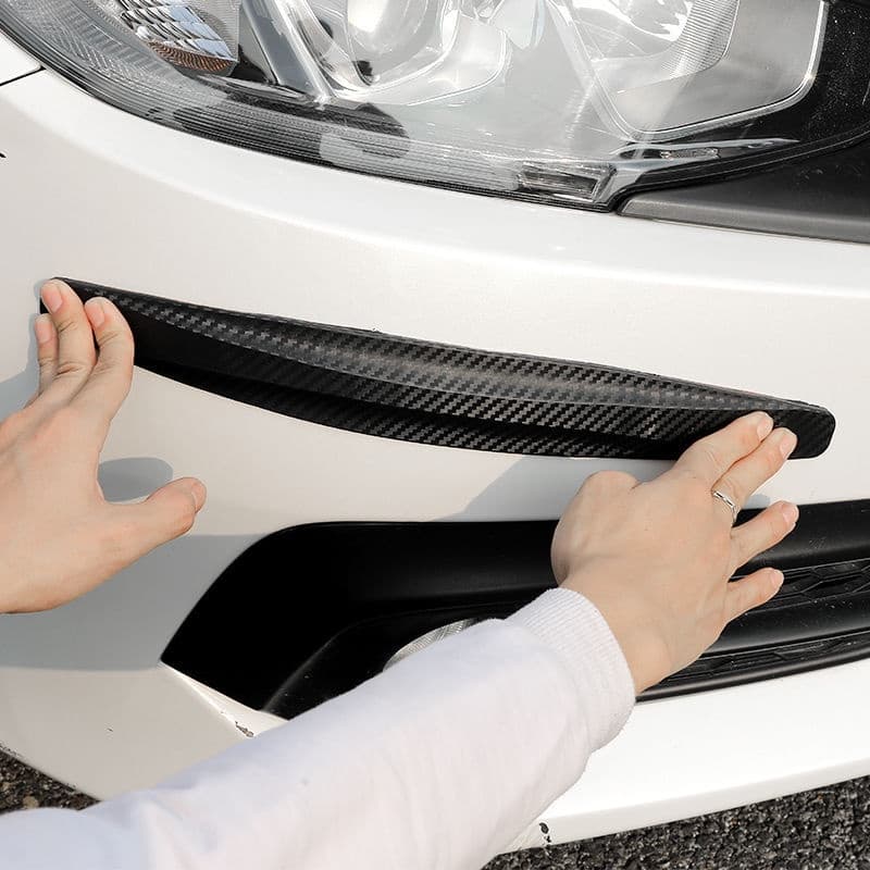2PC Universal Rubber Anti-Colisão Protetor De Borracha Auto Adesivo De Fita Riscos Para-Choques Dianteiro E Traseiro