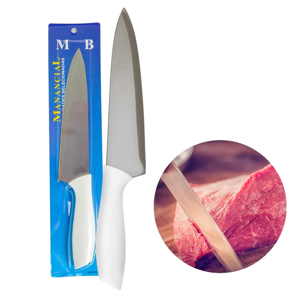 Faca de Inox Premium Profissional para Carne Cozinha