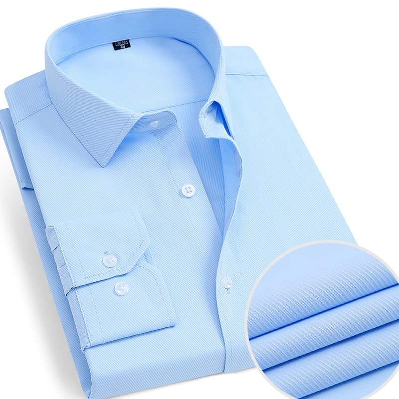 Moda Sólida Escritório De Negócios Social Vestido Camisa Manga Longa Estilo Coreano Camisas Masculina