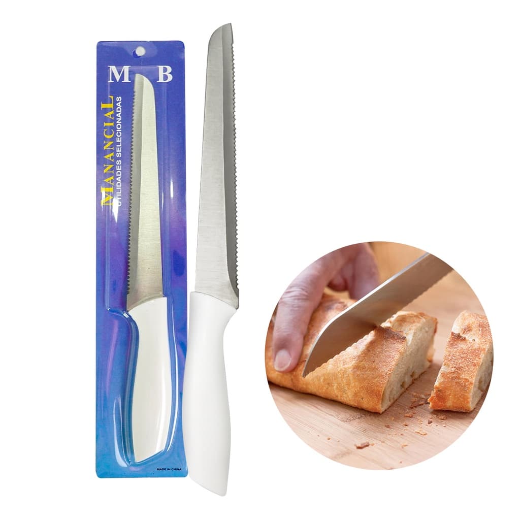 Faca de Pão Inox Premium de Cozinha