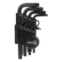 Jogo Chave Torx Curta Com 9 Peças T10 A T50 Nove54