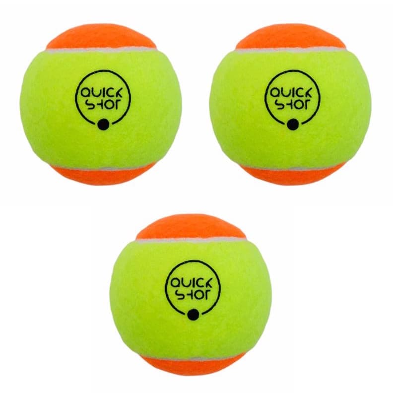 Kit 3 Pcs Bola Beach Tennis Bola Bolinha Tênis Quick Shot