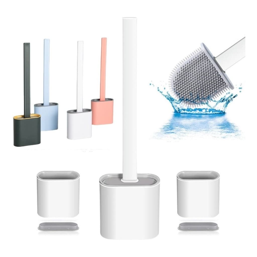 Escova De Silicone Vaso Sanitário Base Para Banheiro Privada / Oferta / Envio Imediato/ Promo - Promoção
