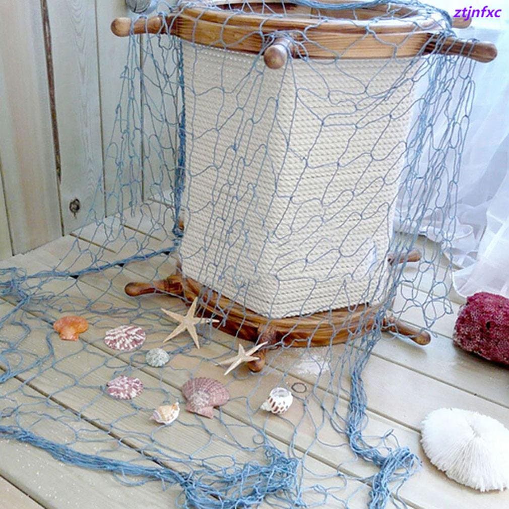 Rede De Pesca Decorativa Estilo Mediterrâneo , Corda De Cânhamo , Adereços Para Fotografia Antiga , UI