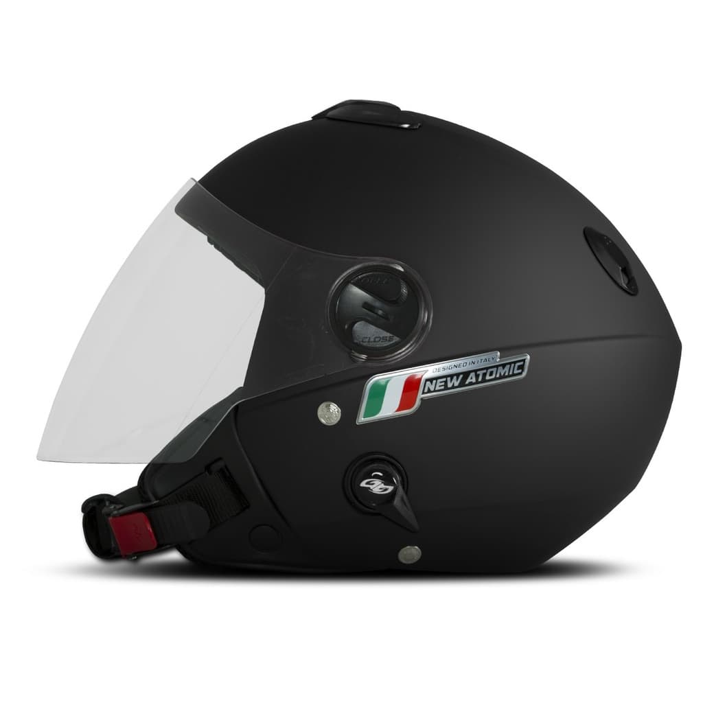 Capacete Moto Protork Aberto New Atomic Elite Óculos Fume