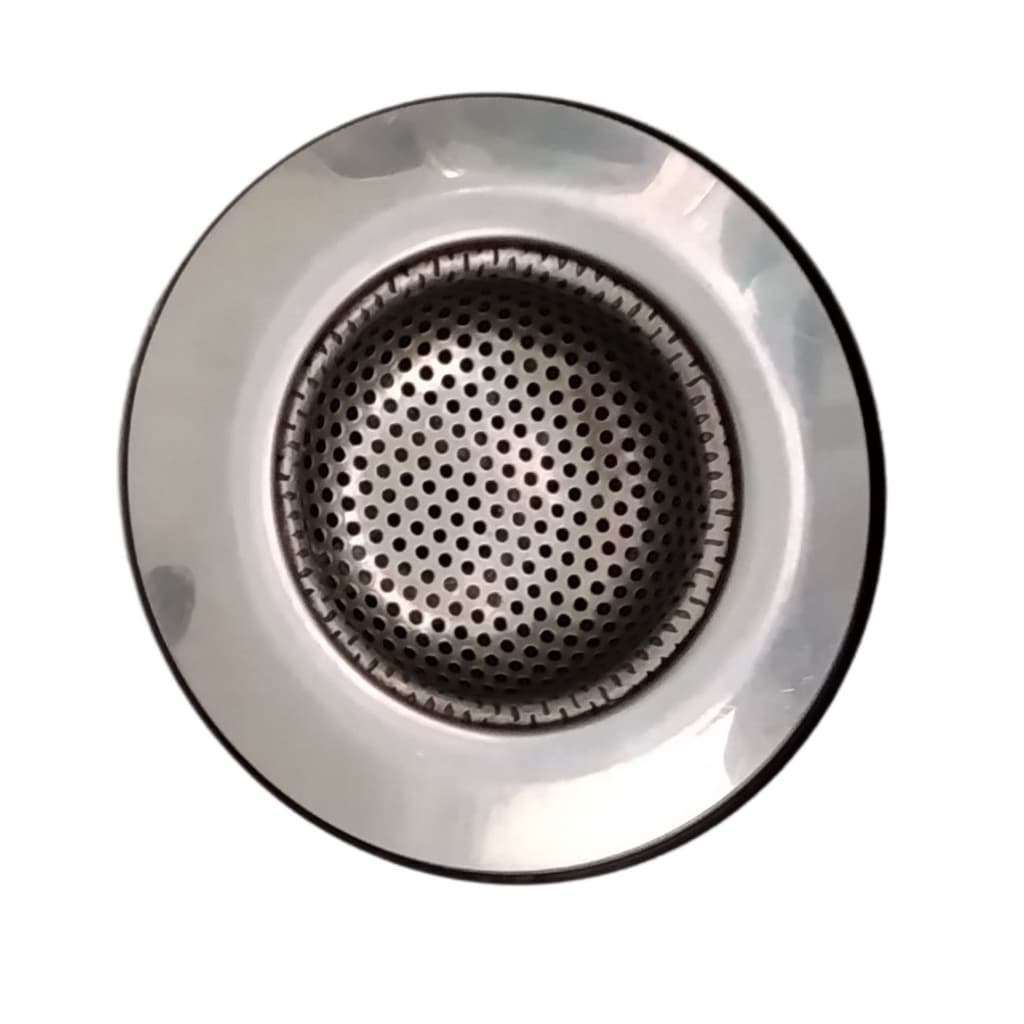 Ralo de pia de cozinha de aço inox 9cm reforçado limpo higiênico