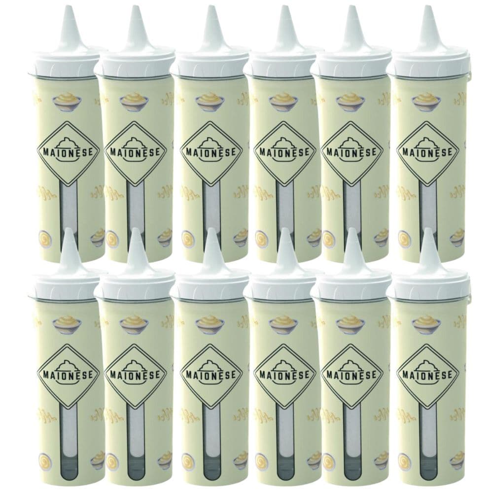 Bisnaga de maionese 250ml com 12 unidades Plasutil ref.8706