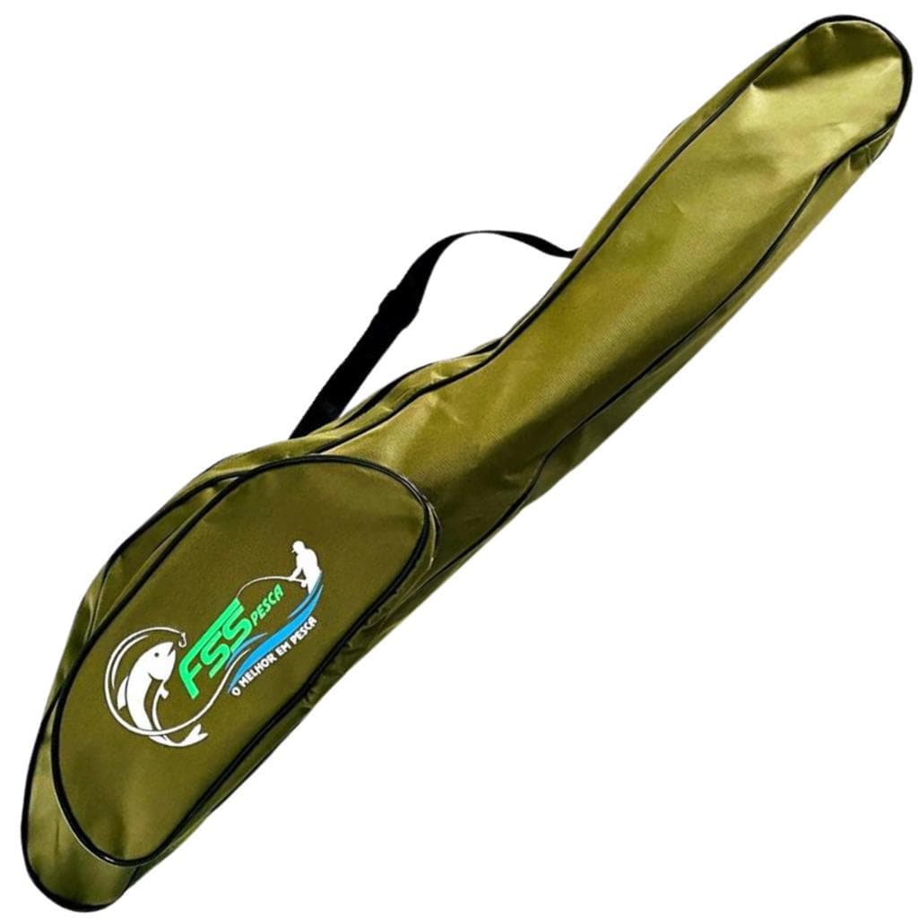 Bolsa Porta Varas Com Bolso Lateral 95cm Ultra Forte Verde bolso lateral