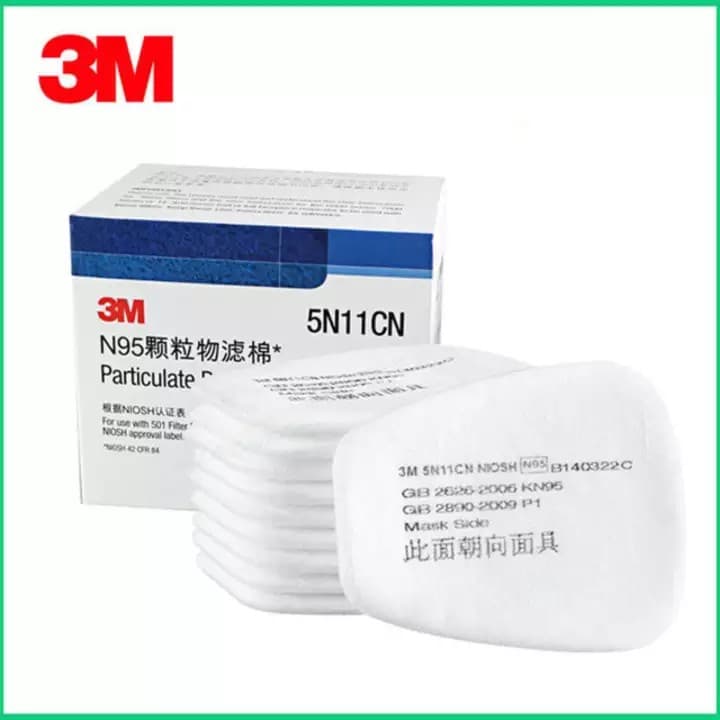 (10 Pcs) 3M 5N11 Máscaras Filtro De Algodão Para Gás 6200 E 7502 Series Acessório N 95 Parcultato Foscor Sala De Pintura Montagem Industrial