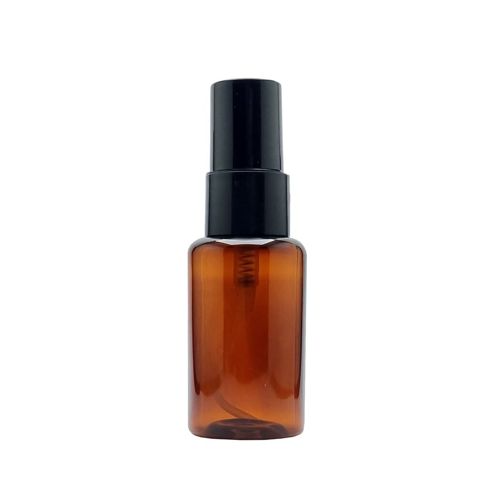100 Frascos 30 Ml Âmbar em Plástico Pet com Válvula Spray borrifador perfumes viagem