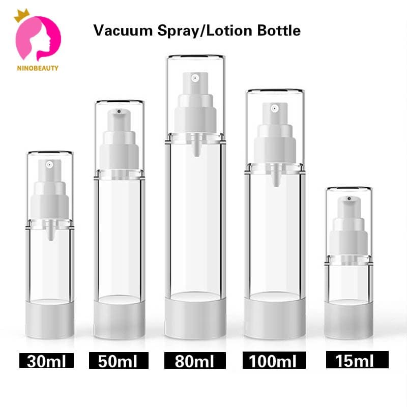 5ml 15ml 30ml 50ml 80ml 100ml Frascos De Spray Vazio Transparente Para Viagem Portátil/Frasco De Silicone Espremer