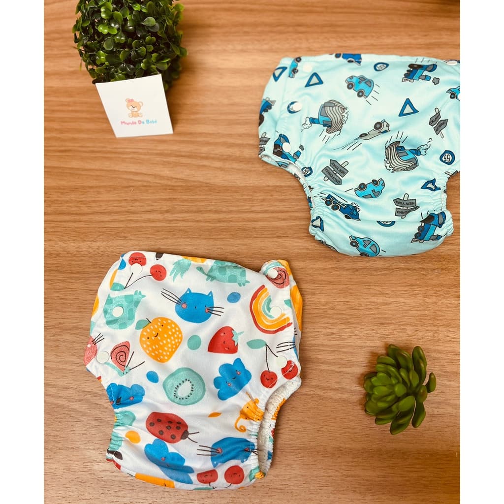 Kit c/ 2 Fraldas Ecológica para Menino
