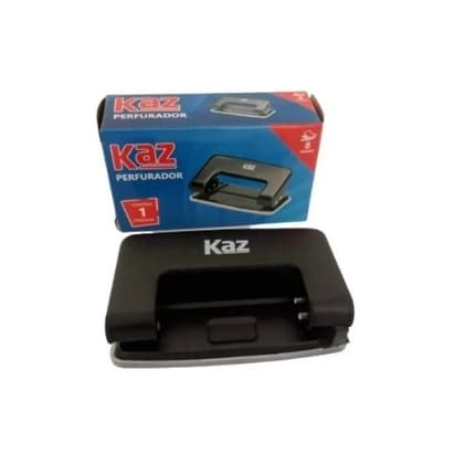 Perfurador Furador de Papel com 2 Furos para até 8 Folhas- Kaz