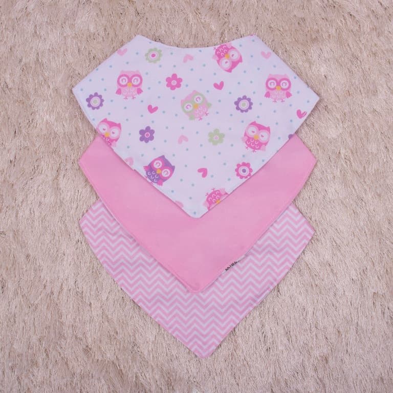Kit Babador Para Bebe 3 Peças