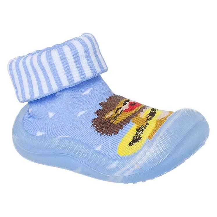Meia com Sola Kéto Baby Sapatinho Cano Alto Menino