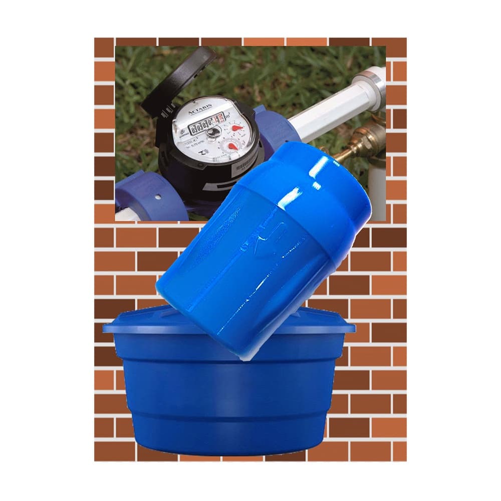 (Original)Bloqueador Ar Hidrômetro Premium Azul  Cola Dn25