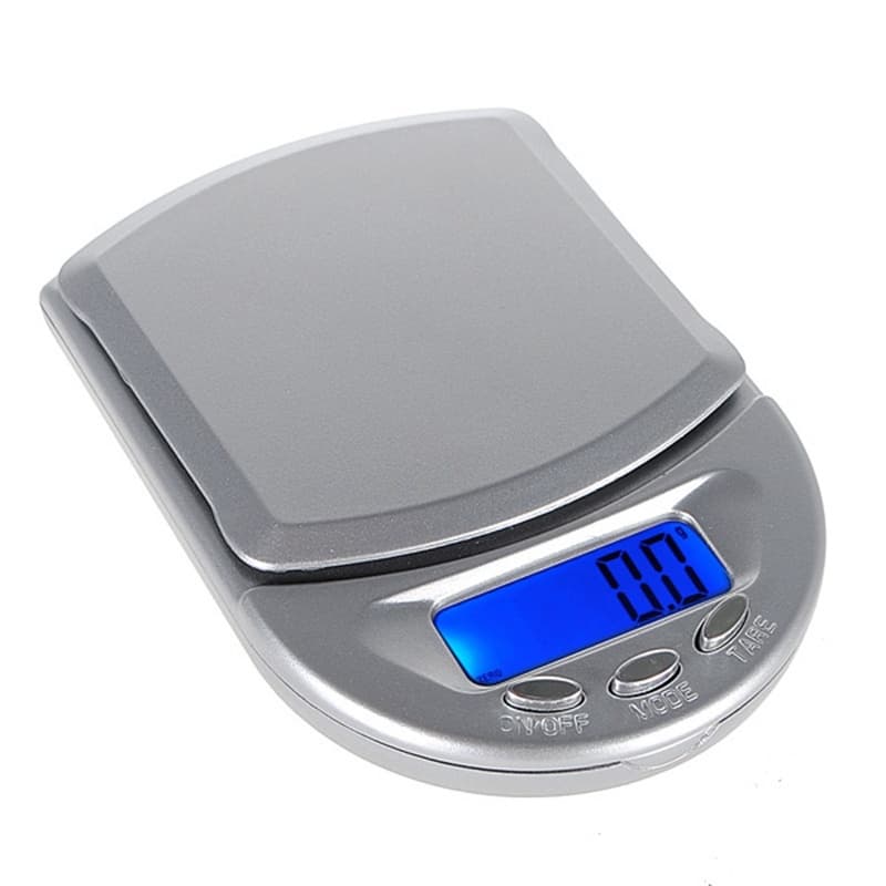 Mini Balança Digital De Bolso Portátil A04 0,1g Até 500g Alta Precisão Digital LCD Bandeja