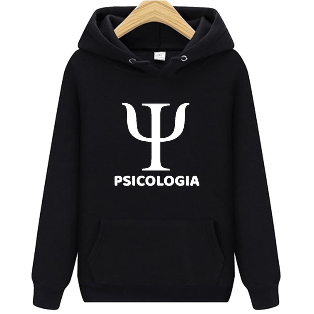 Moletom canguru unissex faculdade psicologia
