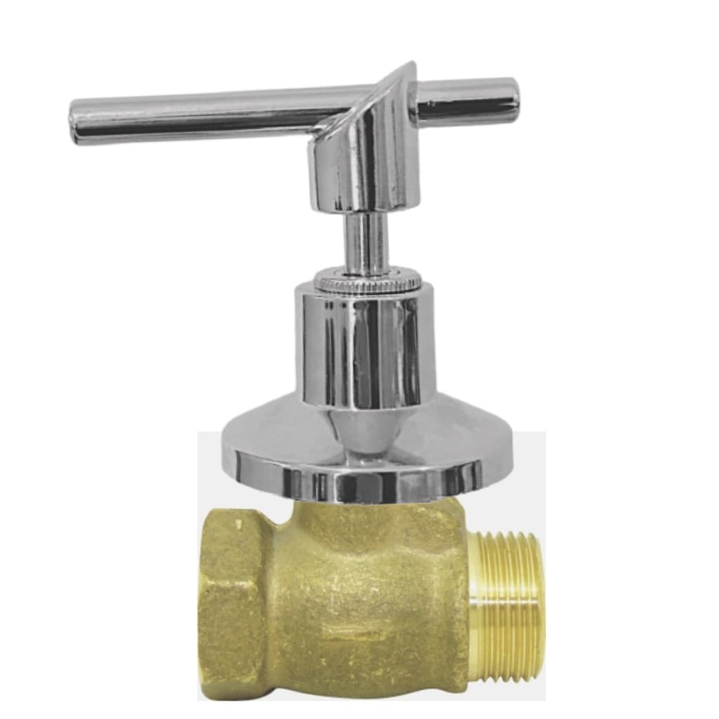 Registro de Pressão Para Chuveiro 1416 Cromado 1/2 Completo 1/4 de volta C-69 Metal