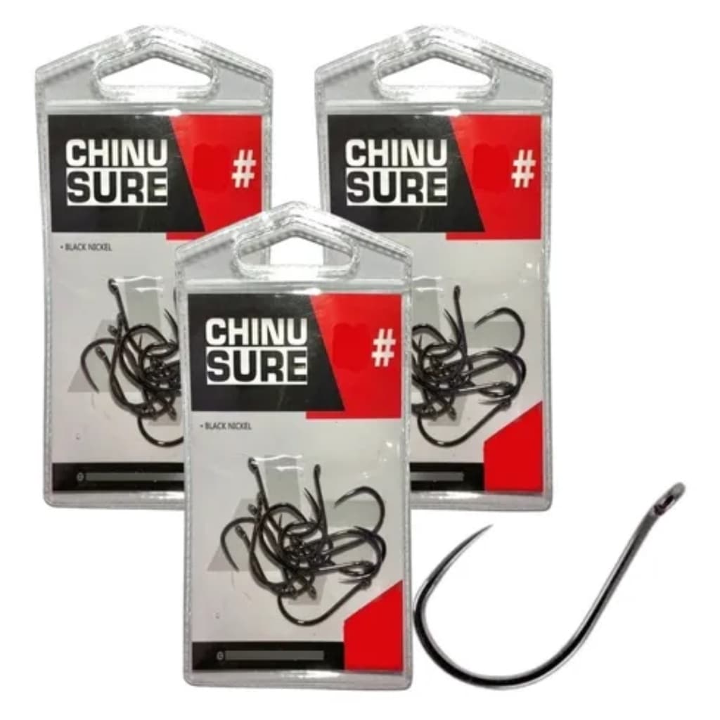 Anzol Chinu Sem Fisga Sure Pesca Tambaqui Tilápia Afiado 3ct
