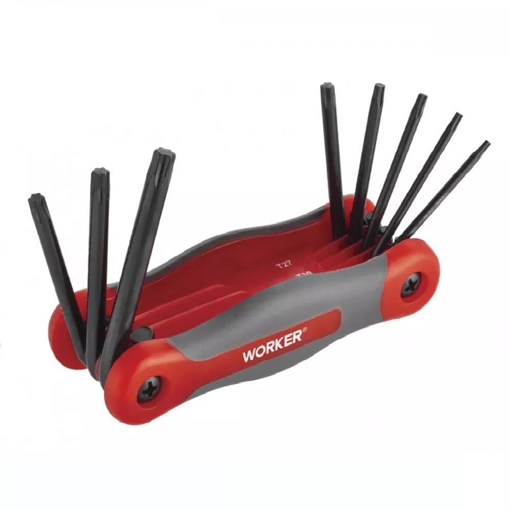 Jogo De Chave torx tipo Canivete 8 Peças Worker original