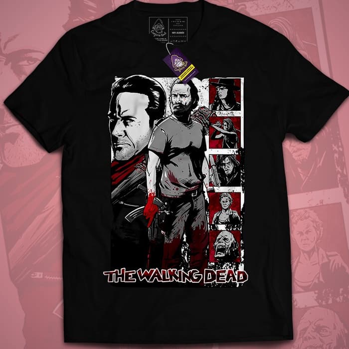 Camiseta Geek Qualidade Premium Série The Walking Dead em Ação 30.1 Malha Penteada Arte 149 -DENIS.