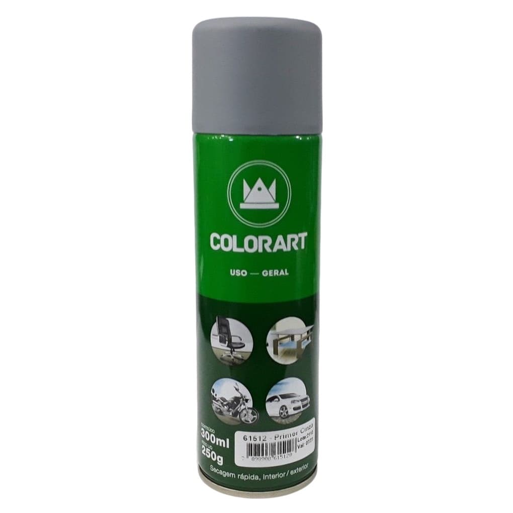 Tinta Colorart Spray Uso Geral Primer Cinza 300ml