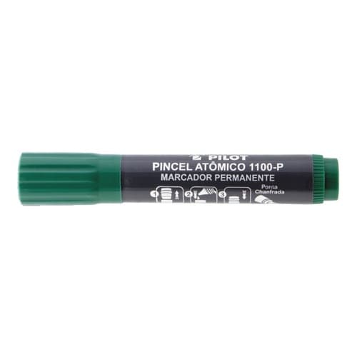 Pincel Marcador Permanente Atômico 1100-p Verde Caixa C/12un