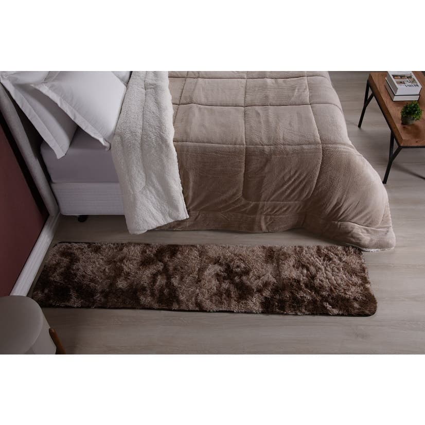 2 Tapetes Passadeira Para Beira Pe de Cama Quarto Casal 1m
