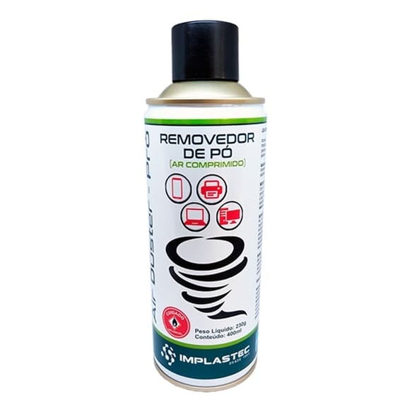 Ar Comprimido Aerossol Implastec Air Duster 230g / 400ml