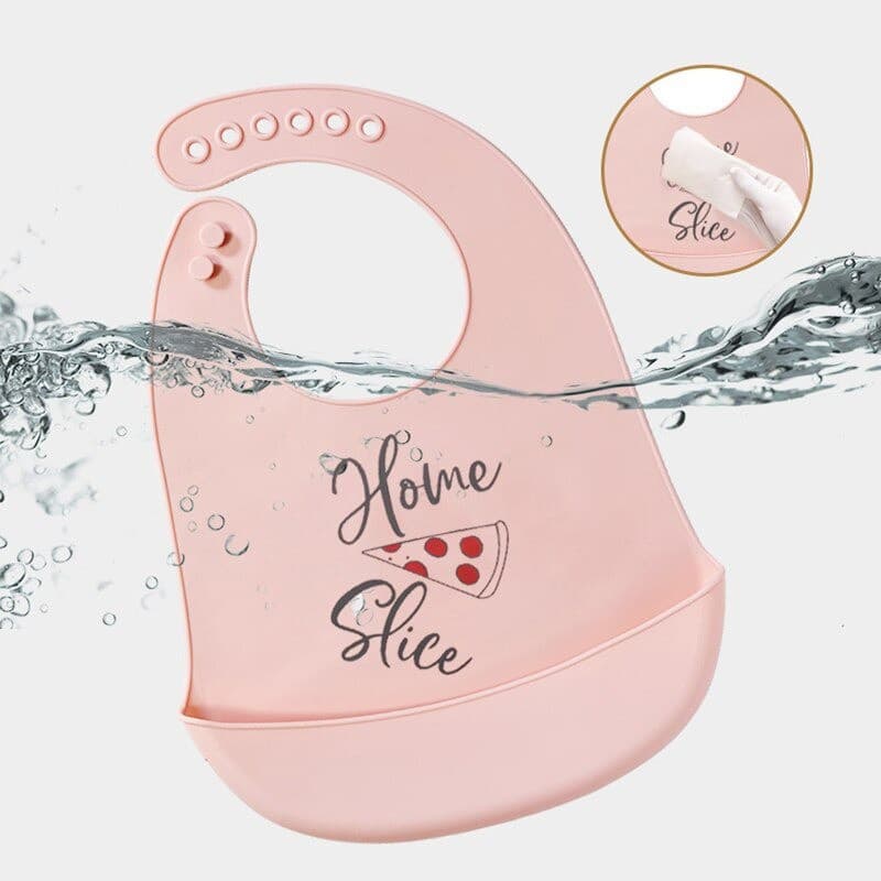 Babador Coletor Migalha Alimentação Infantil De Silicone