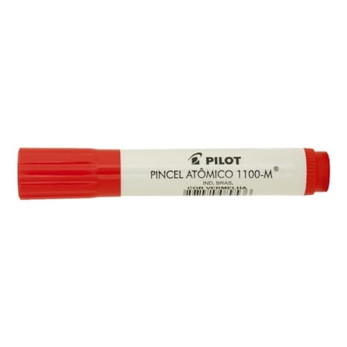 Pincel Marcador Permanente Atômico 1100-m Verm Caixa C/12un