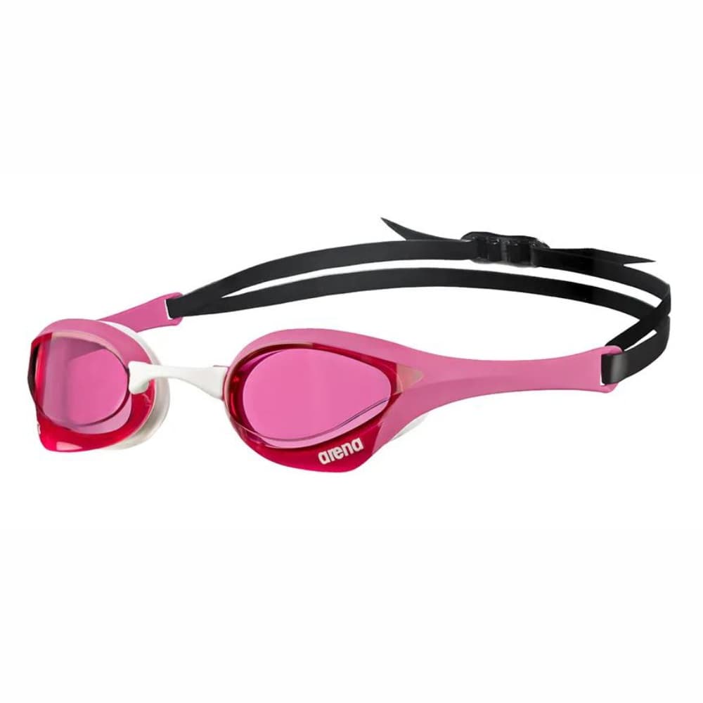Oculos De Natacao Arena Modelo Cobra Ultra Swipe Rosa Branco Protetor Ocular Profissional Unissex