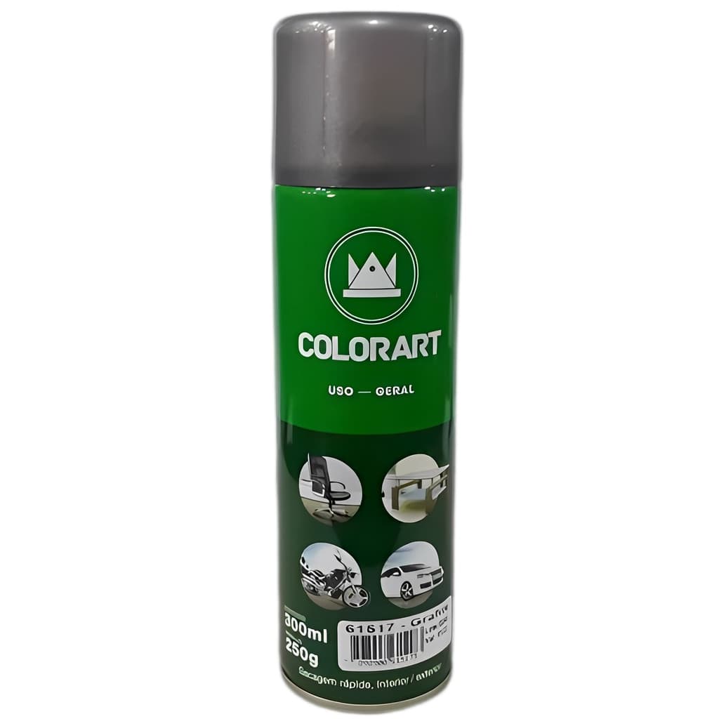 Tinta Colorart Spray Uso Geral Grafite 300ml