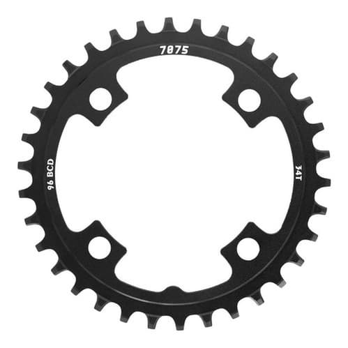 Coroa Sunrace Narrow Wide Single Unica Mx Alumínio Bcd 96mm