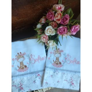 kit Fralda Cremer luxo personalizada fralda ombro duplas 4 unidades