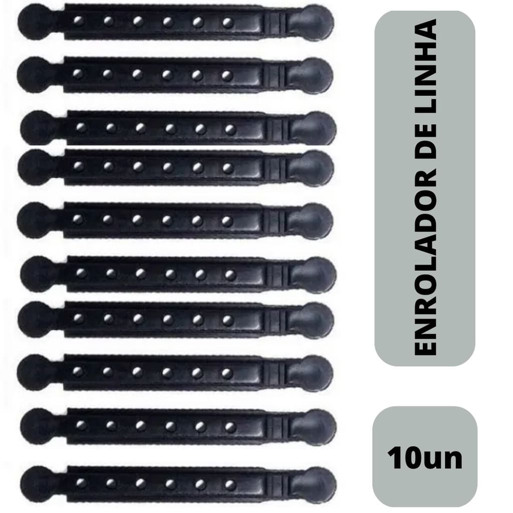 10x Enrolador de Linha 11cm Para Varas de Mão Pesca Polinha