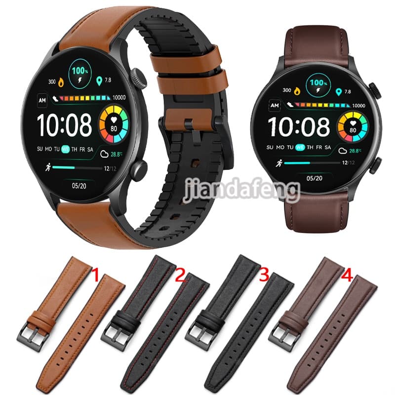 Pulseira De Couro Faixa De Silicone Para Esportes À Prova D'água Haylou Solar Plus Smart Watch